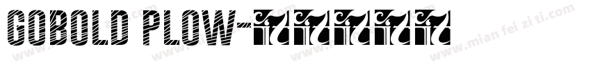gobold plow字体转换